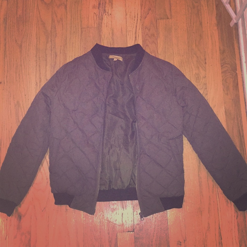 Deep olive green light winter jacket